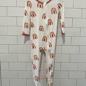 Kyte Baby Terracotta Rainbow Zip Footie 18-24